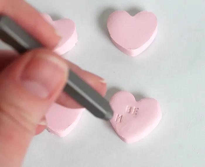 Clay Conversation Heart DIY Hair Bows