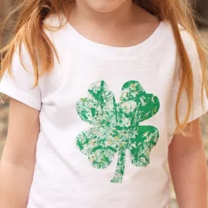 marble painted st patricks day shirt