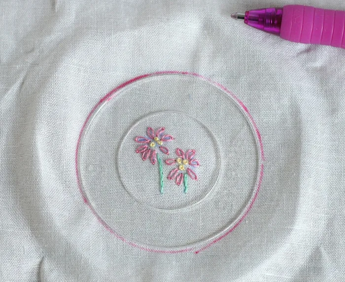 DIY Magnets with Flower Embroidery Patterns