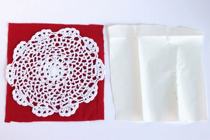 Doily Heart DIY Tote Bag