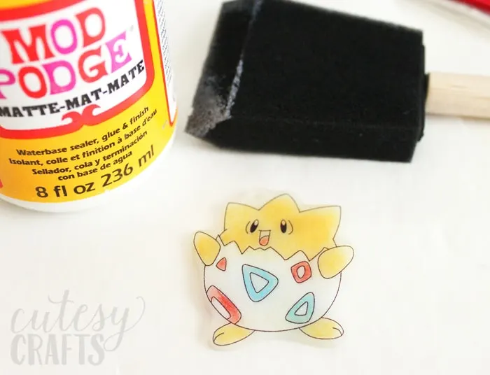 Pokemon Birthday Party Craft - Turn coloring pages into keychains with Shrink Film!