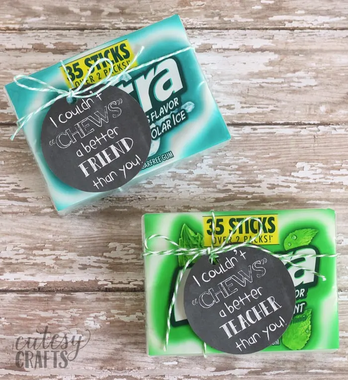 Gum Gift Tag Printables #GiveExtraGetExtra #Target #ad