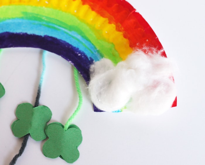 Paper Plate Rainbow St. Patrick's Day Craft