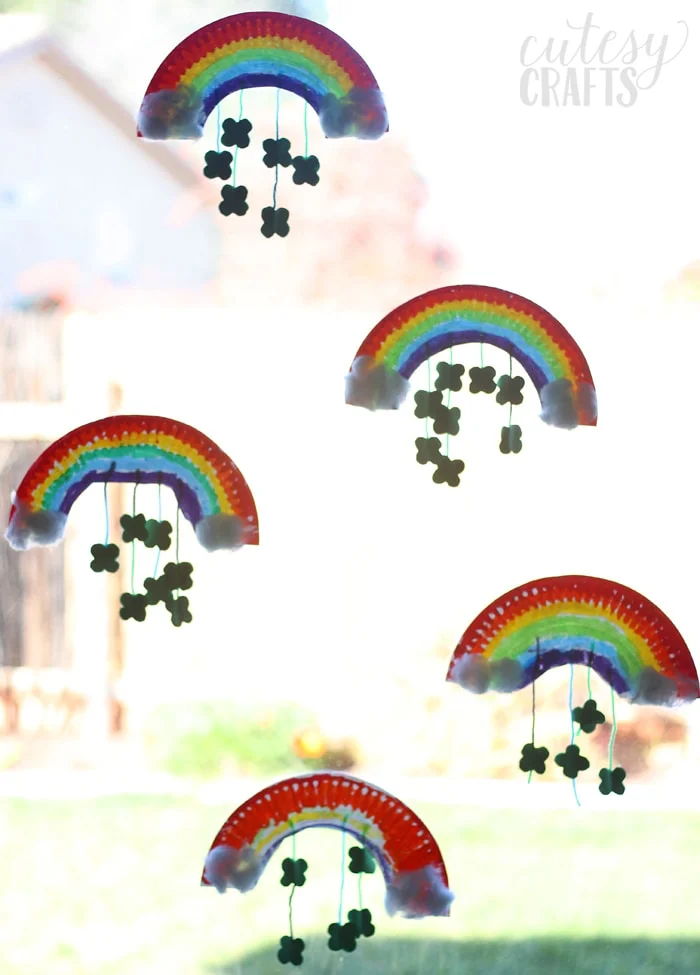 Paper Plate Rainbow St. Patrick's Day Craft