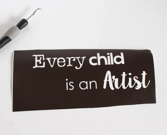every child is an artist stencil