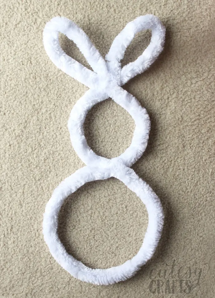 Giant Pipe Cleaner Bunny Easter Craft