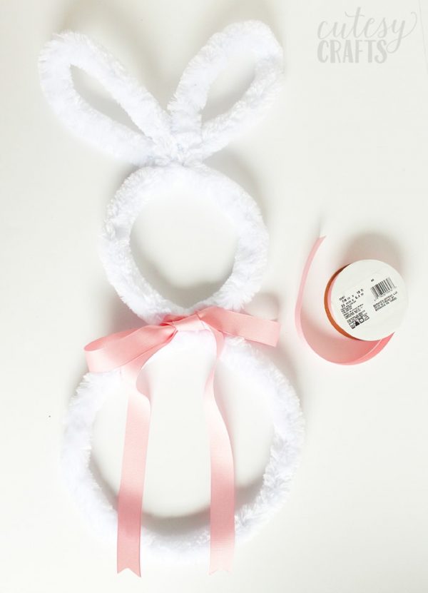 Giant Pipe Cleaner Bunny Easter Craft Cutesy Crafts