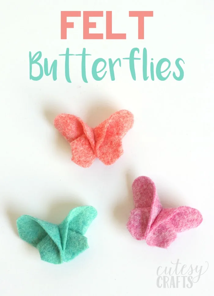 butterfly pattern felt