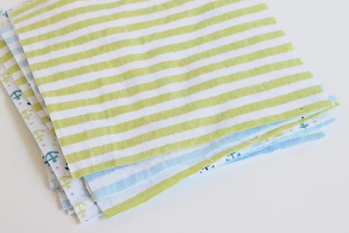 Make an easy baby quilt out of receiving blankets!