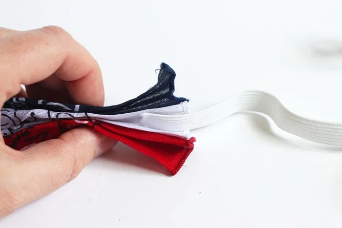 Red, White and Blue Bandana Headband Tutorial