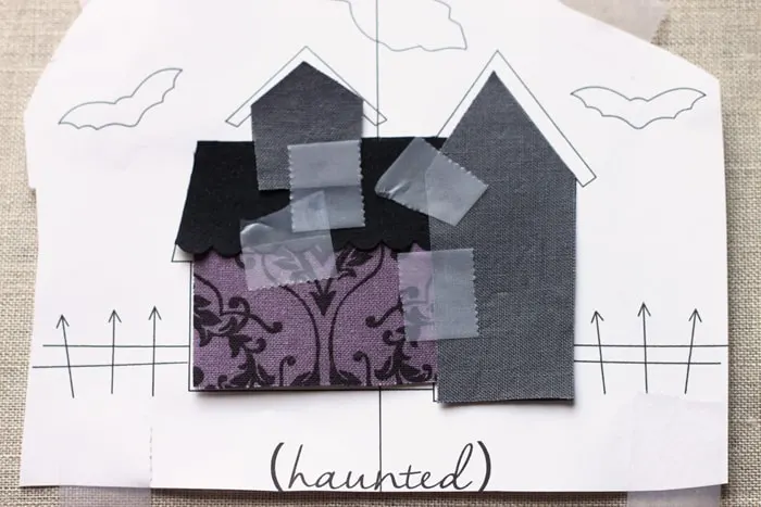 haunted house applique