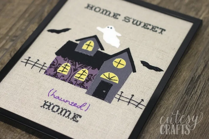 Free Pattern! - Haunted House Halloween Embroidery