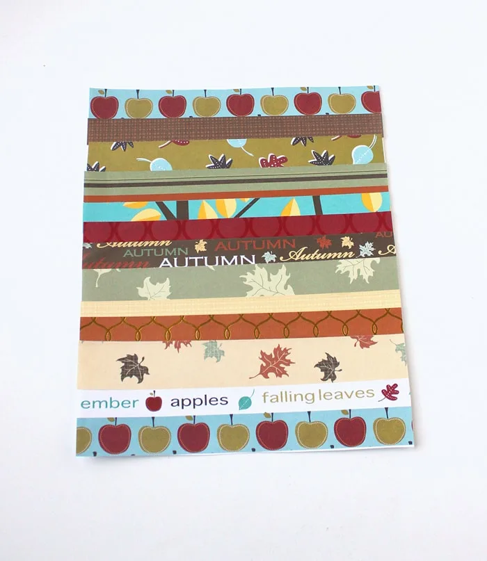 Easy Fall Craft - Scrapbook Paper Leaf
