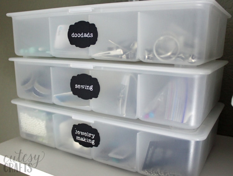 Inexpensive Craft Room Ideas - Labels