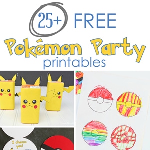 DIY - un anniversaire pokemon et liens vers des printables