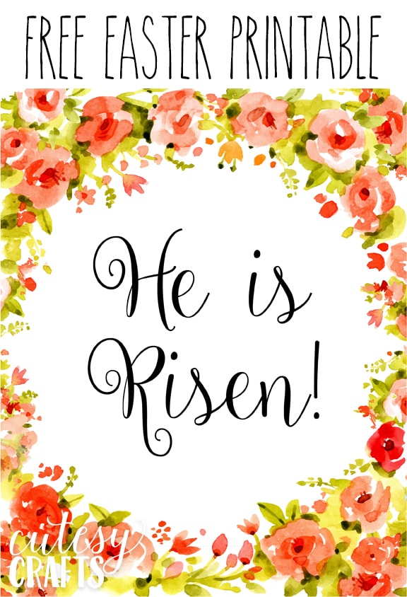 Free Easter Printable - He is Risen! 