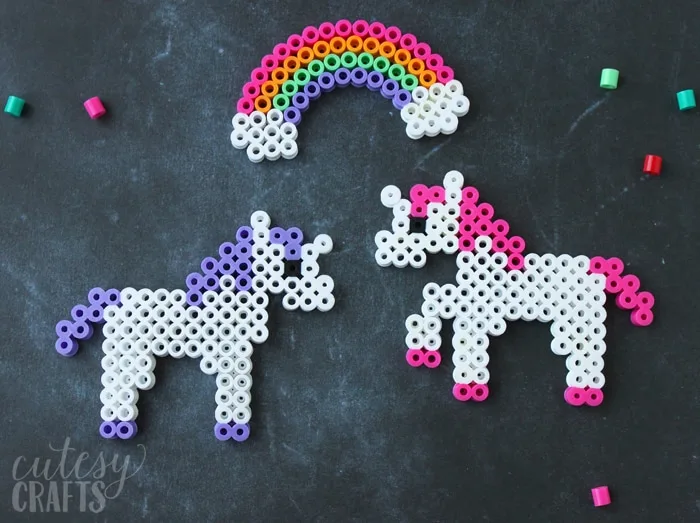 Unicorn Craft - Unicorn Perler Bead Patterns - Cutesy Crafts