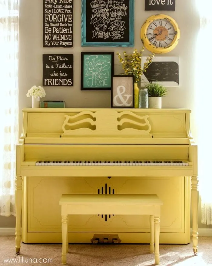 15 Beautiful Piano Painting Makeovers