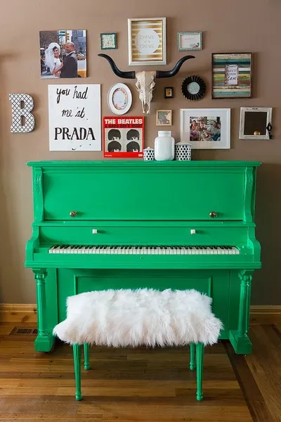 15 Beautiful Piano Painting Makeovers