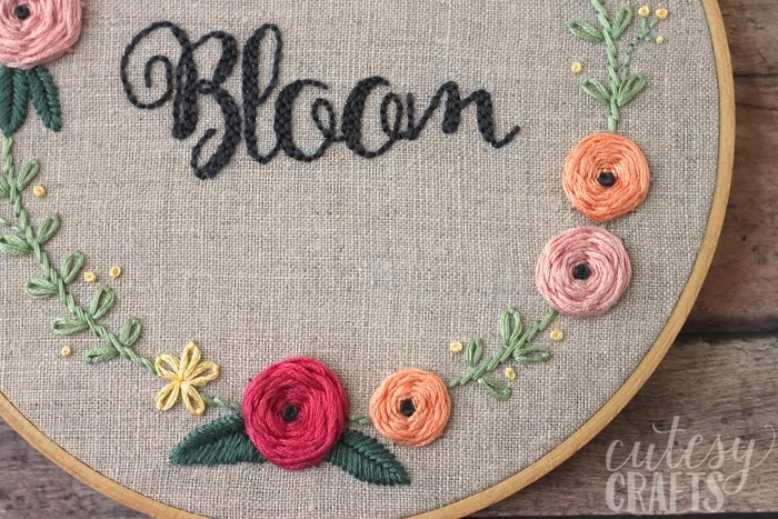 Bloom Hand Embroidery Pattern - Cutesy Crafts