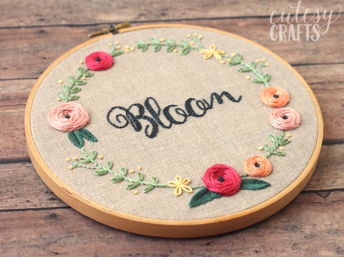 Bloom Hand Embroidery Pattern Cutesy Crafts