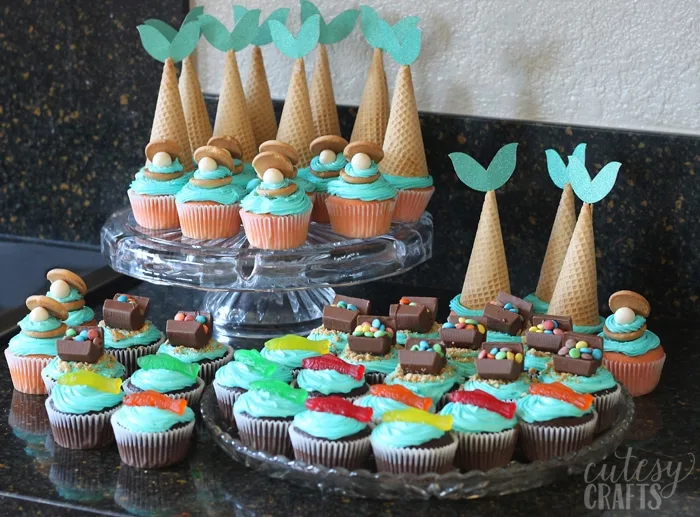 DIY Mermaid Cupcakes - Cutesy Crafts