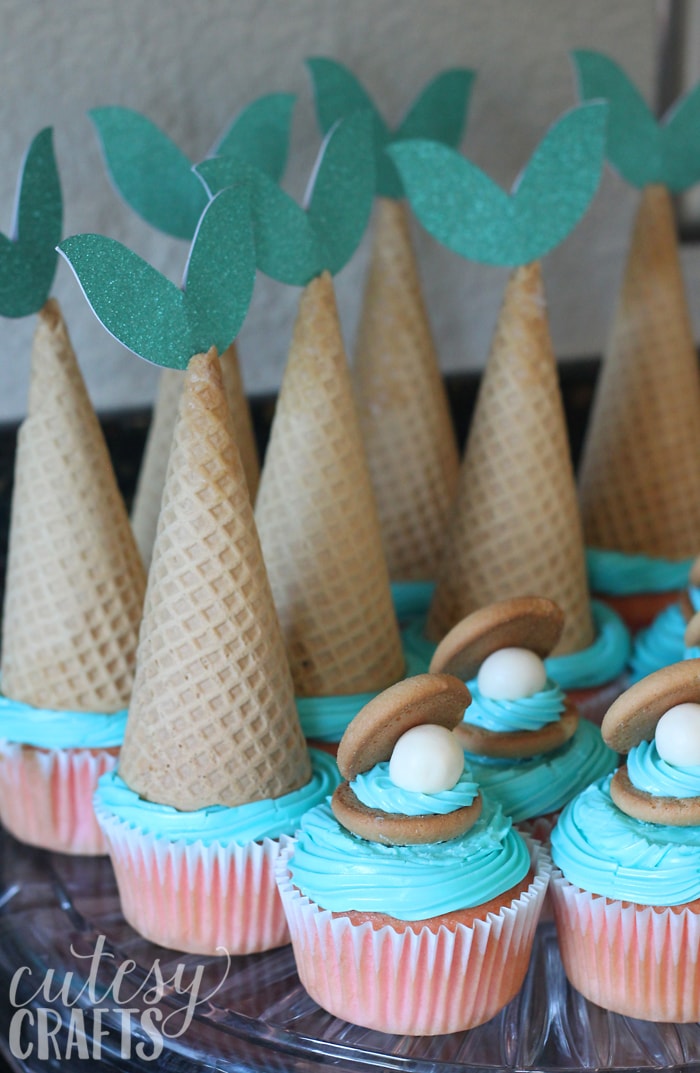 DIY Mermaid Cupcakes - Cutesy Crafts