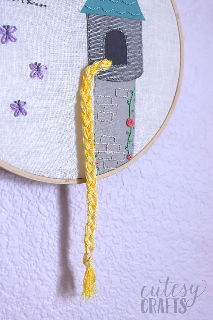 Rapunzel Fairy Tale Hand Embroidery Pattern