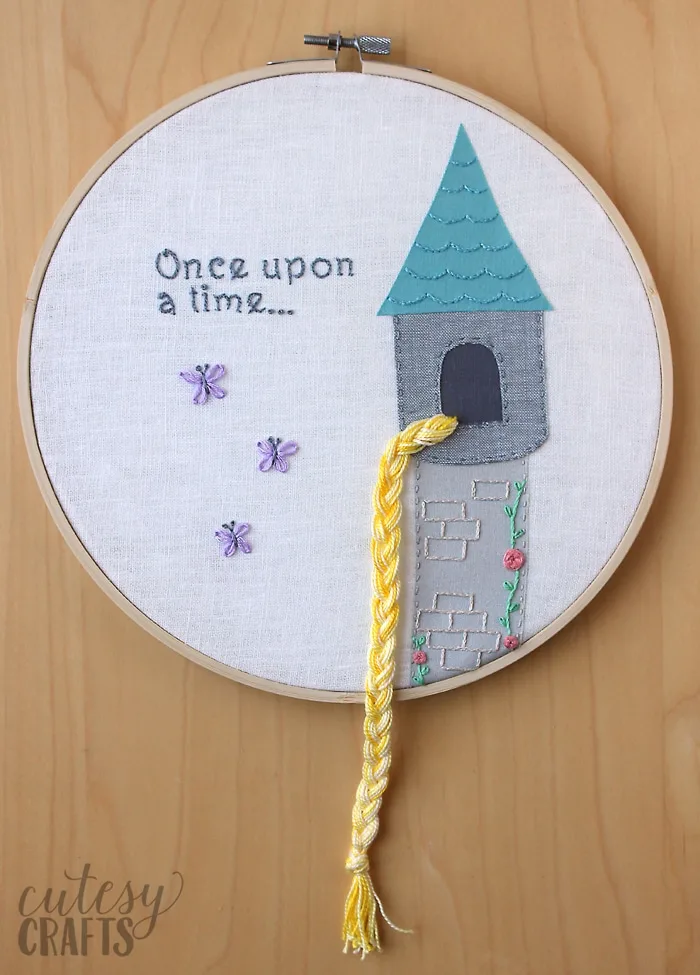 Rapunzel Fairy Tale Hand Embroidery Pattern