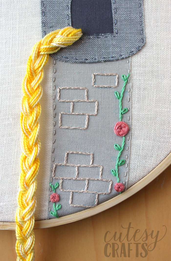 Rapunzel Fairy Tale Hand Embroidery Pattern