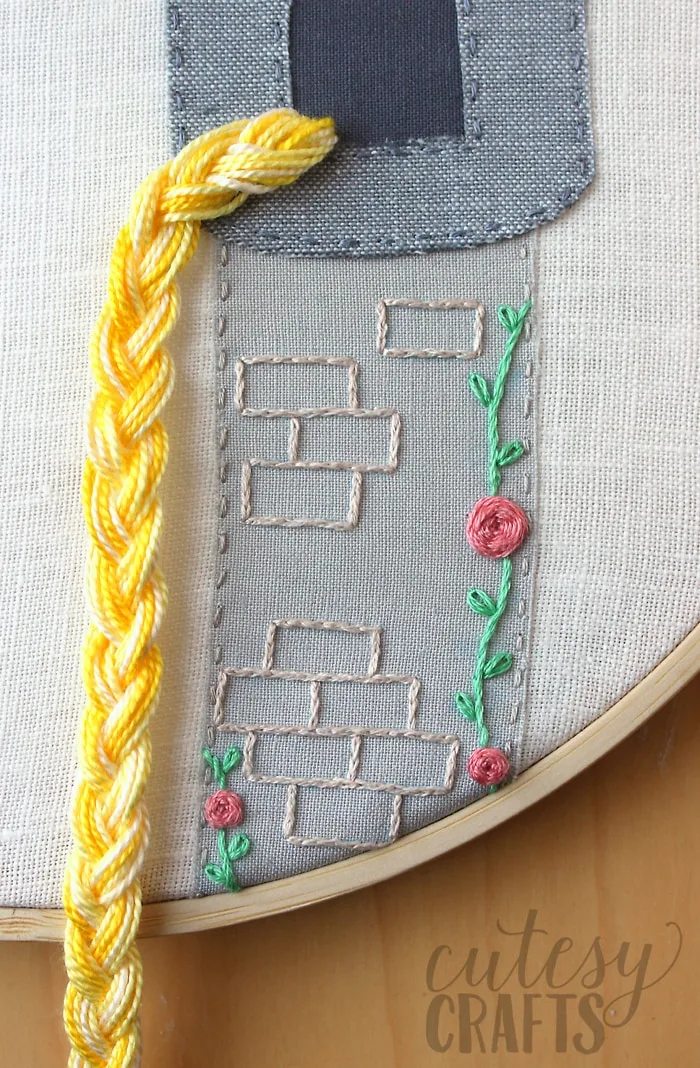 Rapunzel Fairy Tale Hand Embroidery Pattern