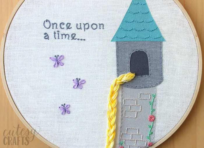 Rapunzel Fairy Tale Hand Embroidery Pattern