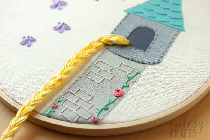 Rapunzel Fairy Tale Hand Embroidery Pattern