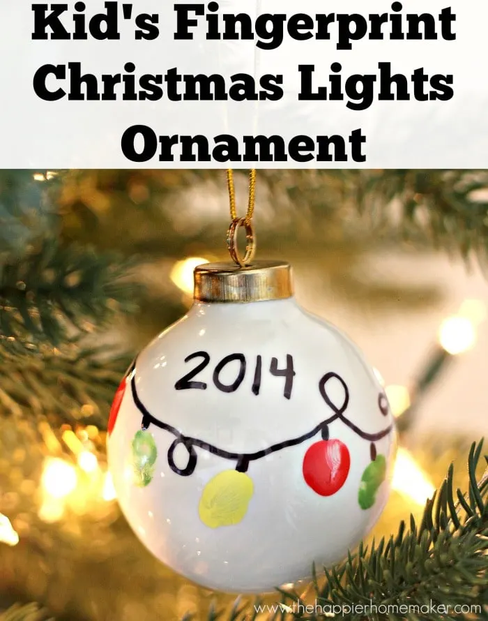 15 Fingerprint and Handprint Christmas Ornaments
