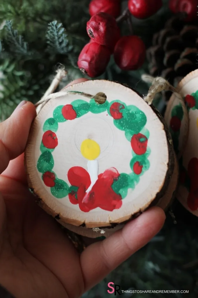 15 Fingerprint and Handprint Christmas Ornaments