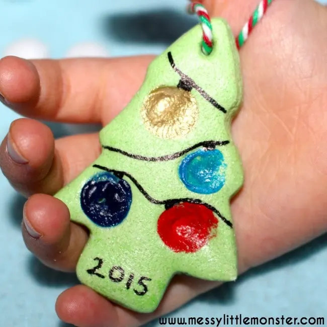 15 Fingerprint and Handprint Christmas Ornaments