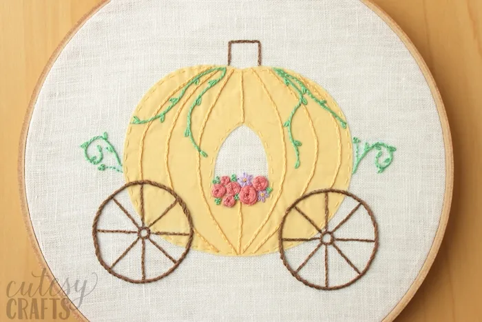 Cinderella Fairy Tale Hand Embroidery Pattern