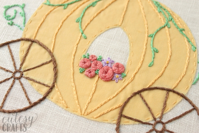 Cinderella Fairy Tale Hand Embroidery Pattern