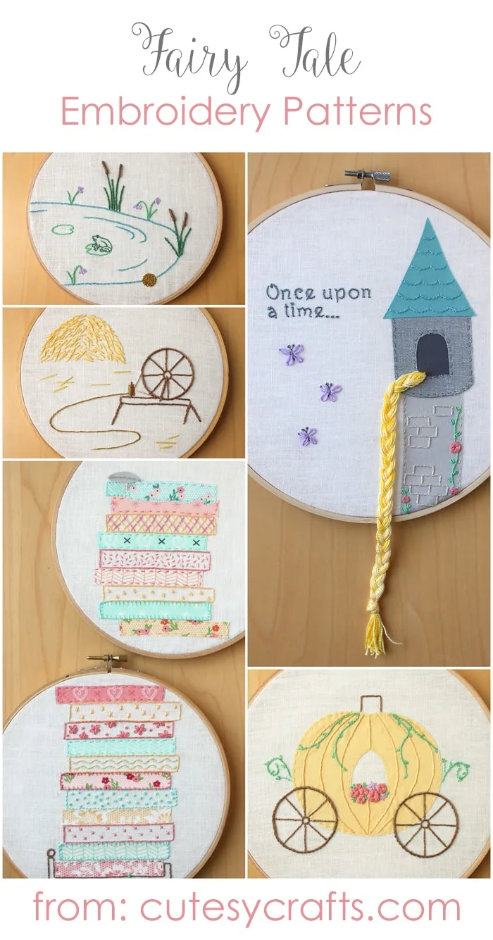 Fairy Tale Hand Embroidery Designs - Cutesy Crafts