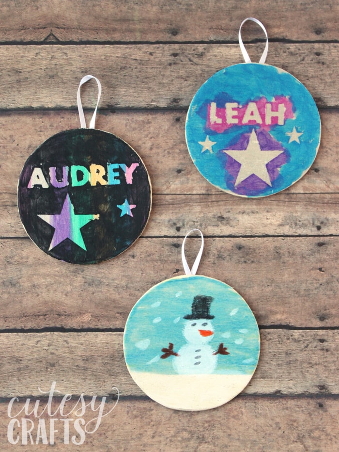 Painted Christmas Ornaments for Kids