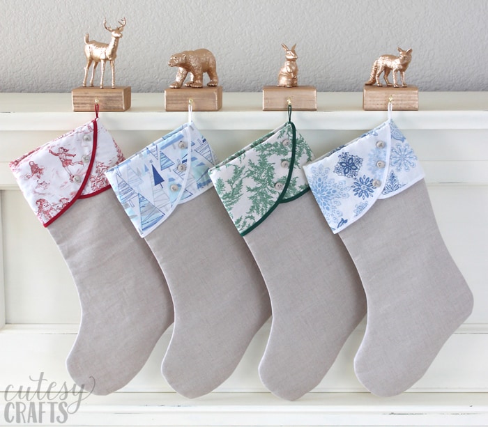 DIY Stocking Holders - Cutesy Crafts