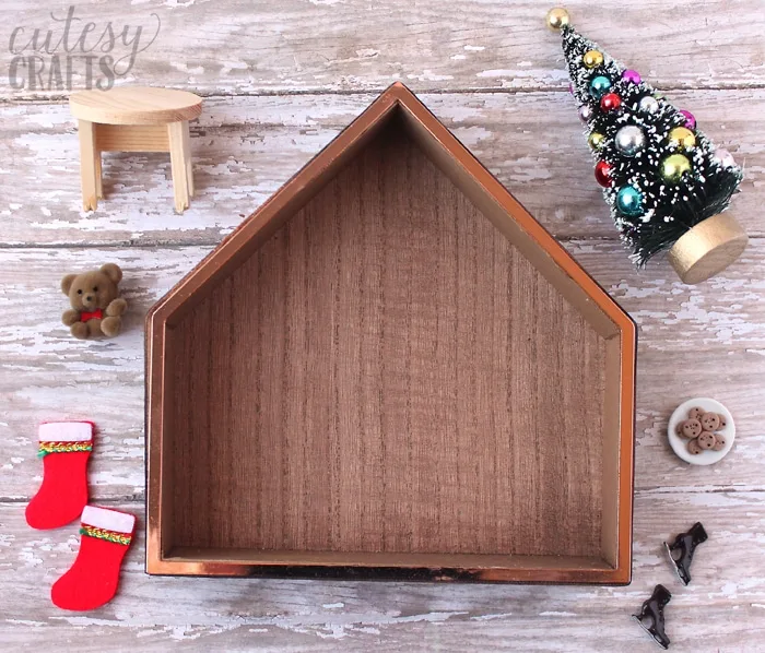 Shadow Box Christmas Decoration Craft