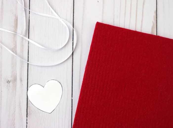 Felt Heart Valentine Ornaments