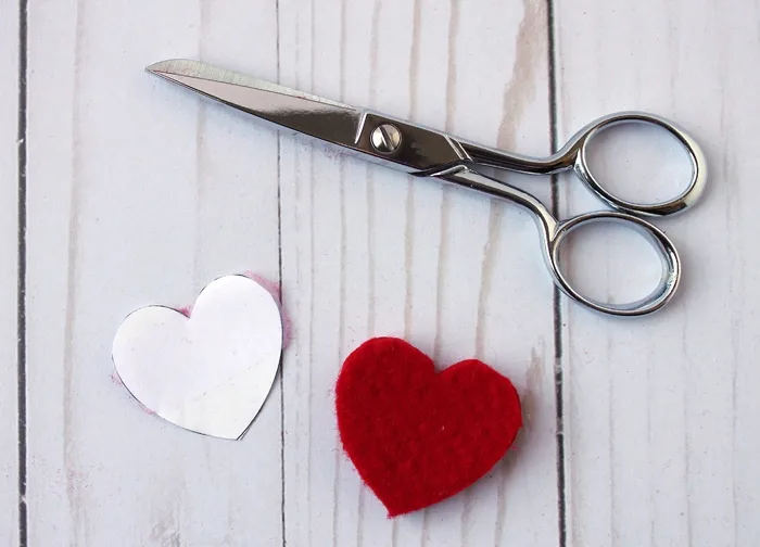 Felt Heart Valentine Ornaments