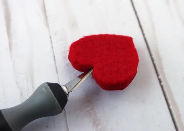 Felt Heart Valentine Ornaments