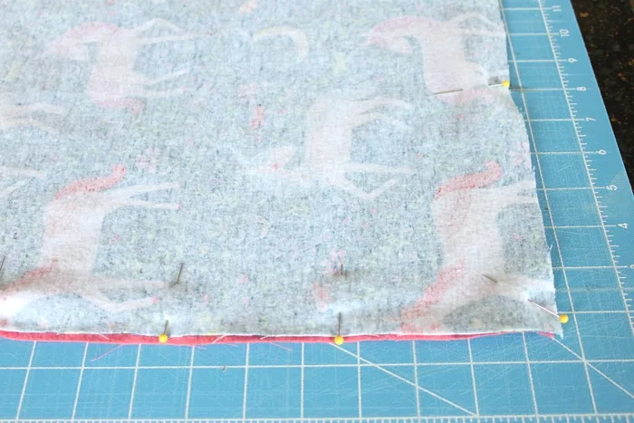 How to make a blanket for a baby out of flannel.