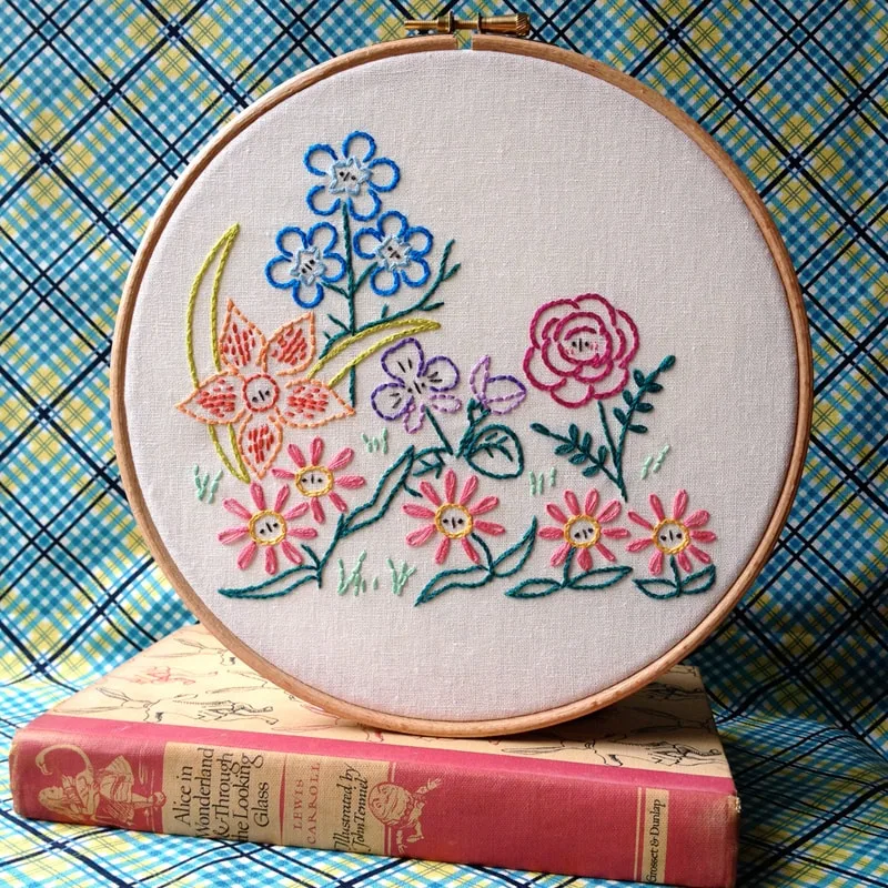 35+ Printable Flower Embroidery Patterns - Cutesy Crafts