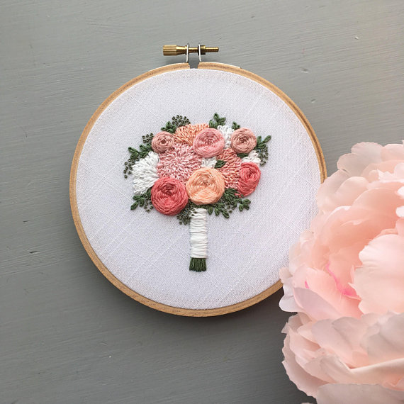 Down Grapevine Lane: Embroidered Bouquet Tutorial