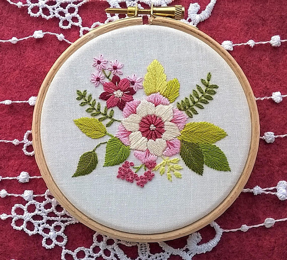 easy embroidery flower patterns