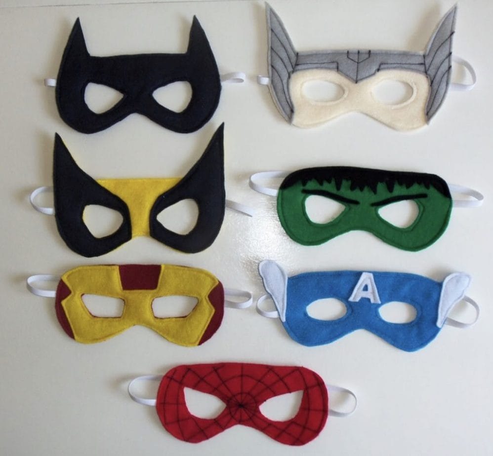 Felt Superhero Masks